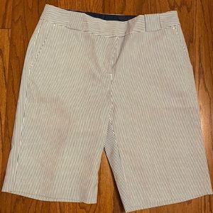 Attention blue stripe golfers Bermuda shorts size 8